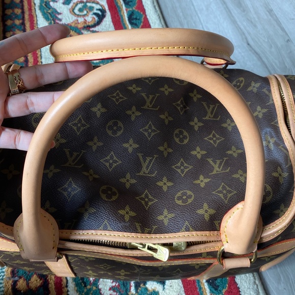 🌟LIKE NEW! 🌟NEW VACHETTA! Auth LOUIS VUITTON SAC CHAUSSURES TRAVEL BAG - Picture 13 of 16
